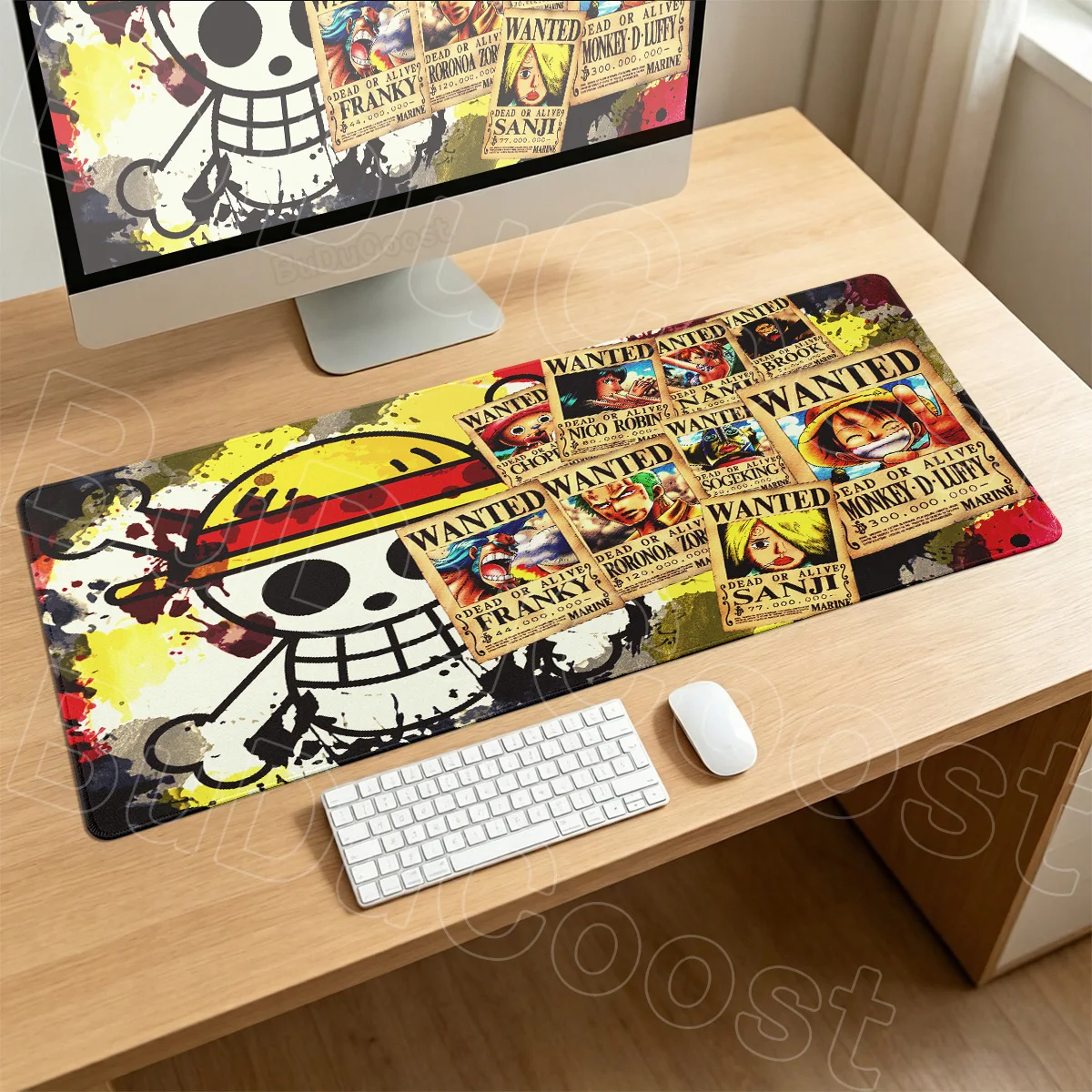 Large Computer HD Anime Table Mat 600x300mm Gaming Non-slip Mouse Pad CSGO LOL Playmat XL One Pieces Gamer Speed Keyboard Carpet