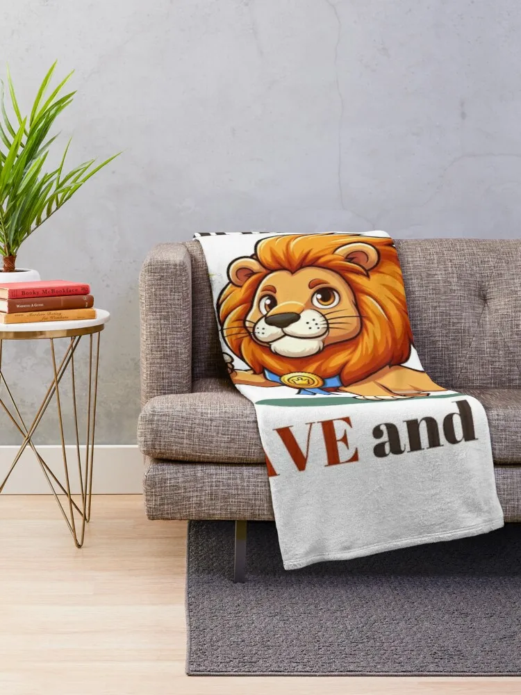 I'm like a lion brave and bold Throw Blanket Luxury Throw Sofa Blankets