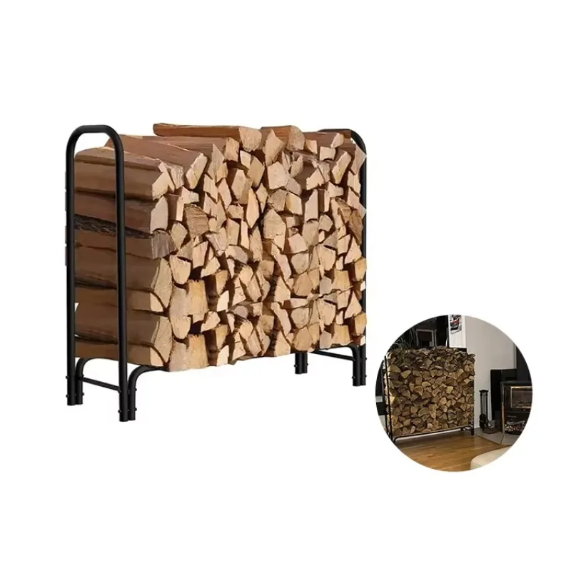 Robustes Feuerholzrahmen, Regal aus Holz, zur Aufbewahrung von Brennholz im Freien