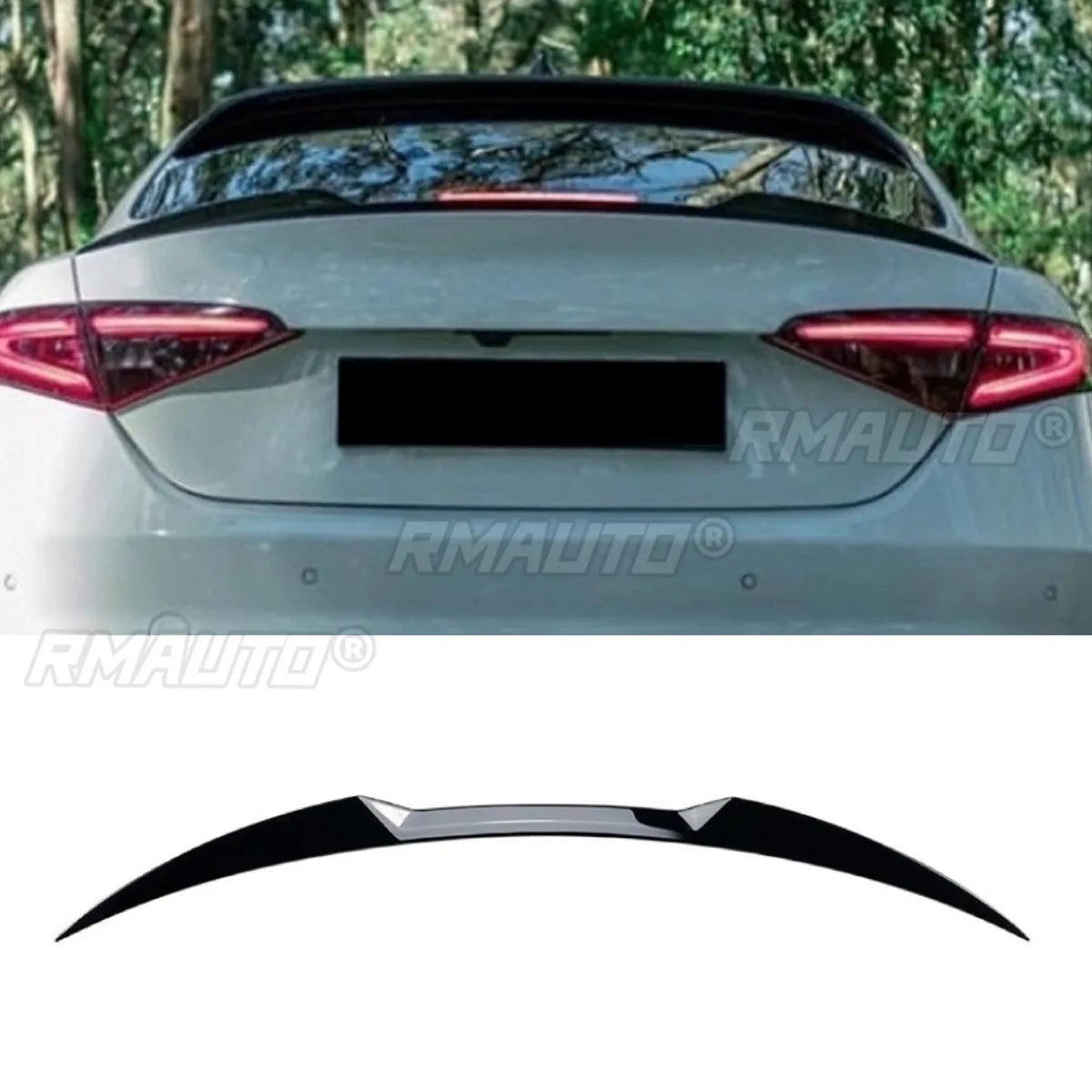 Alerón Trasero para Maletero de Coche, Pieza de Modificación para Alfa Romeo Giulia 2015+, Accesorios Exteriores para Coche