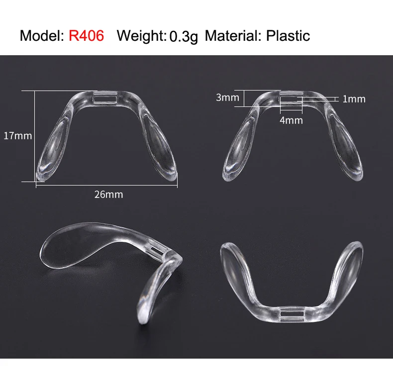 Soporte antideslizante para gafas, almohadilla para la nariz, accesorios para SILLÍN, 10 unidades