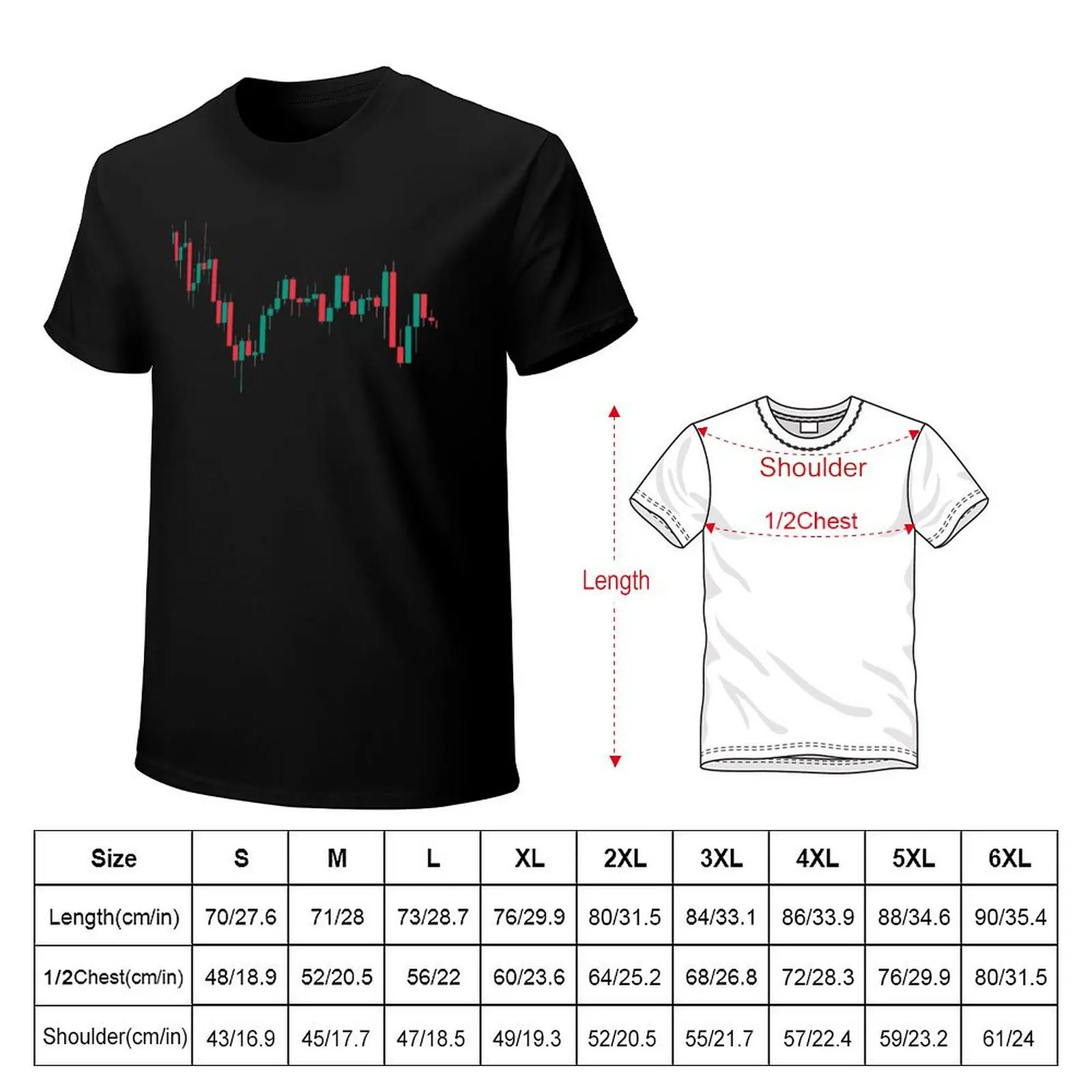 Japanese Candlesticks T-Shirt cotton t shirt man T-Shirt