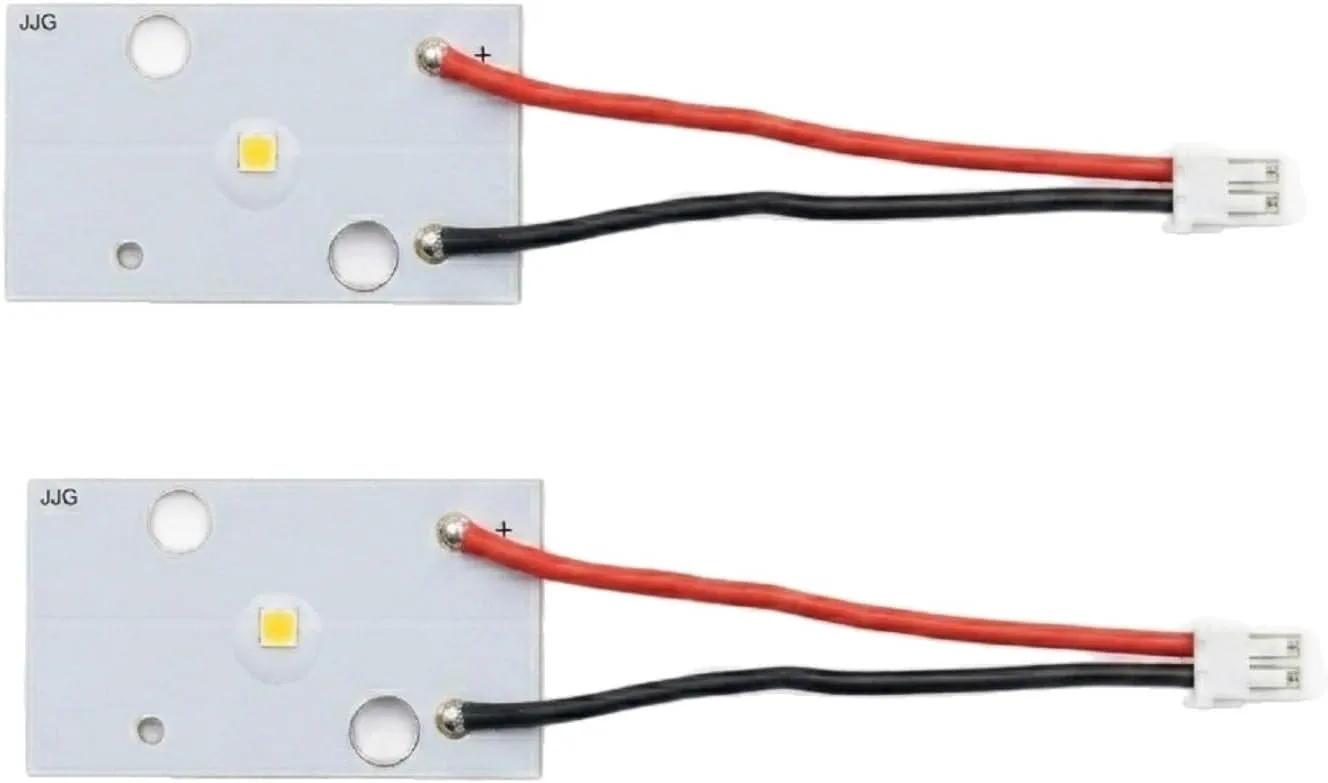 JJG W10843353 W10695459 Refrigerator LED Light Board 2-Pack for Whirlpool
