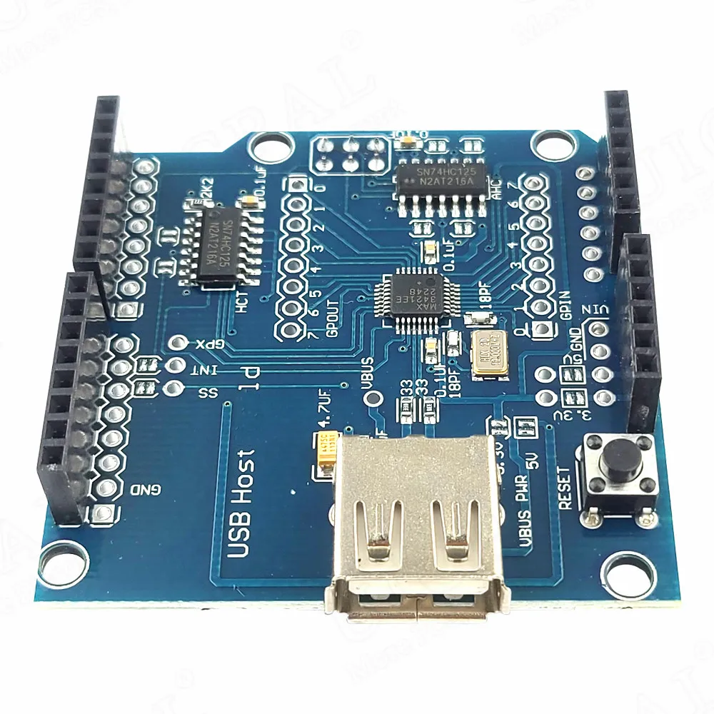 USB Host Shield 2.0 Expansion Module for Google ADK MAX3421 USB Debugging Development Board for Arduino DIY Electronic Module