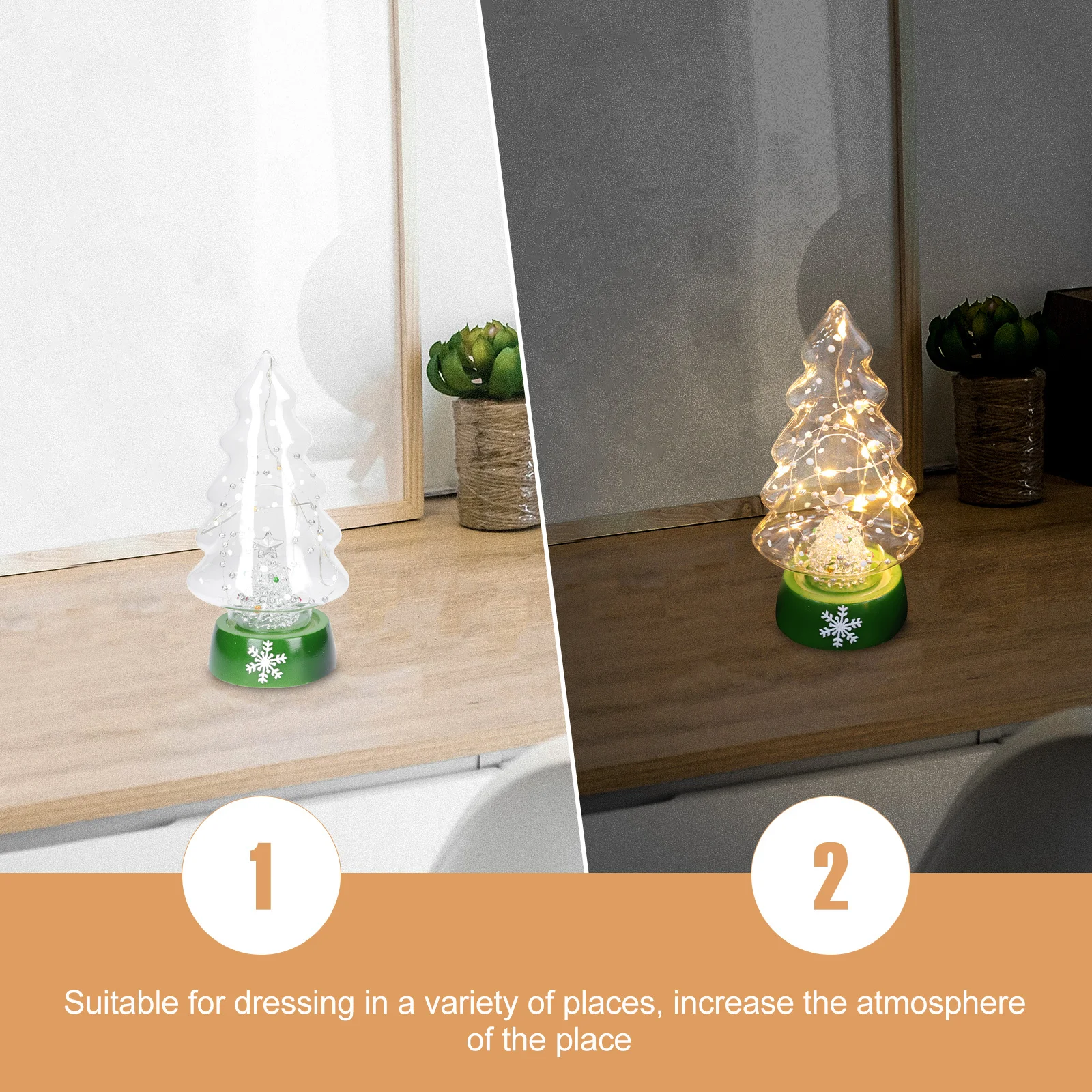 

1Pcs Small Glass Night Lamp Desktop Adornment Creative Warm Light Lovely Night Light Bedroom Decor Desktop Adornment