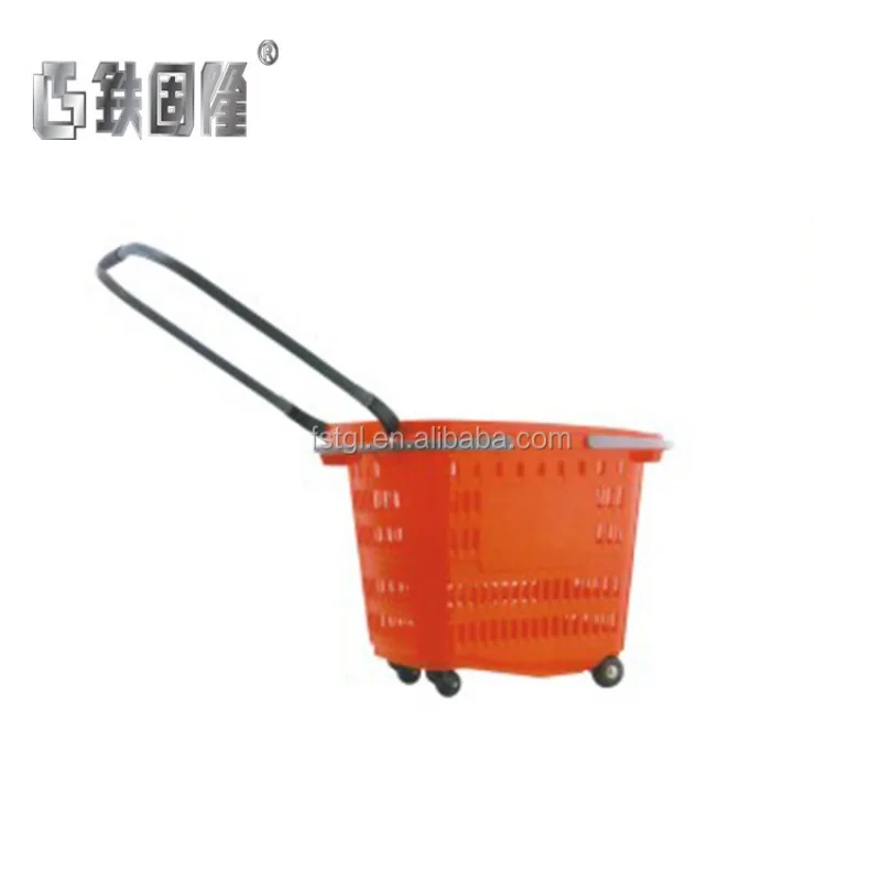 (customized)50L high capacity Multi-function trolley shopping basket good value money