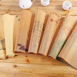 Zen Bamboo Tea Placemat Hand-Painted Table Flags Handmade  Ceremony Teapot Mat Insulation Pads