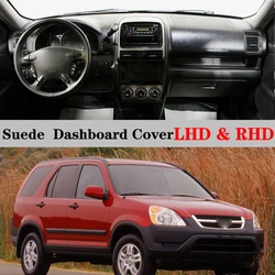 Suede Leather Dashmat Dashboard Cover Pad Dash Mat Car Carpet Car Accessories For Honda Crv Cr-v G2 2002 2003 2004 2005 2006