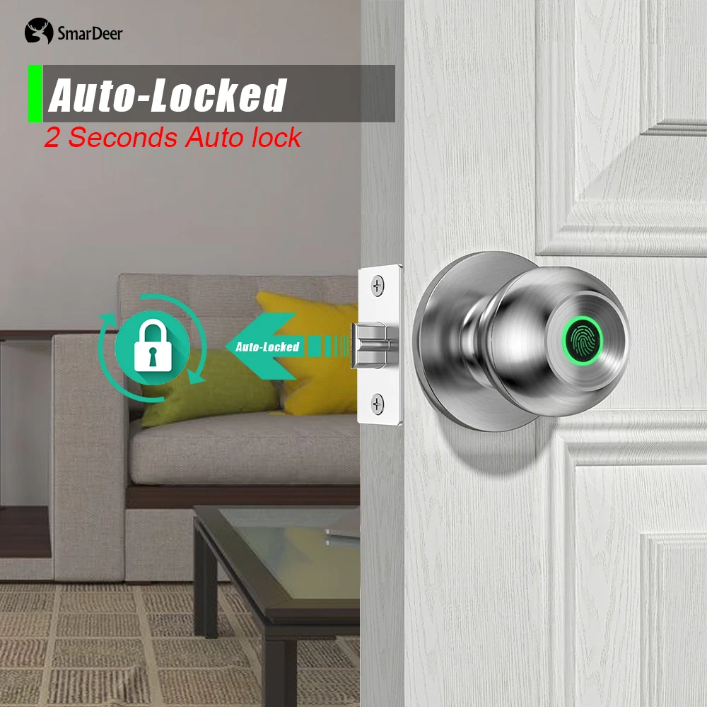 SmarDeer fingerprint lock is suitable for Tuya Bluetooth door lock, which is very suitable for smart locks of standard doors