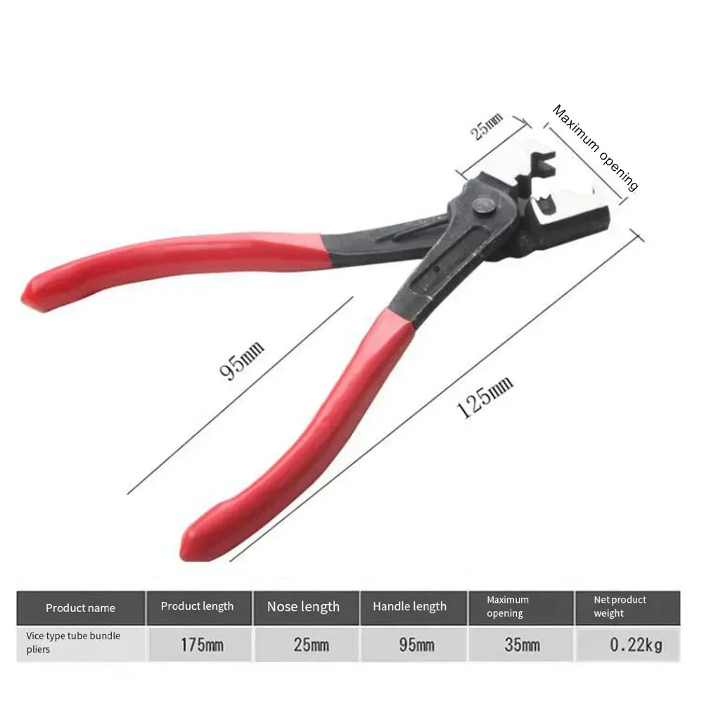 Car Hose Clamp Plier Oil Hose Crimping Plier R Type Collar Hose Clip Clamp Pliers Water Pipe Clamp Calliper Car Repair Tool