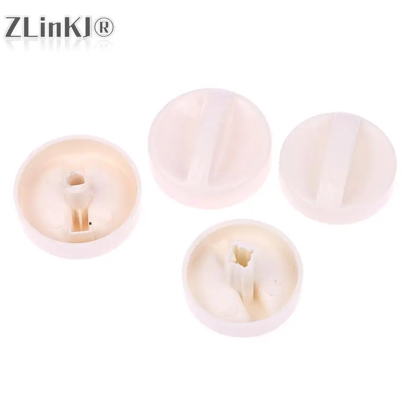 1Pc Universal White Microwave Oven Rotary Knob Plastic Spool Rotary Knob Timer Control Switch D-shaped | Cross hole