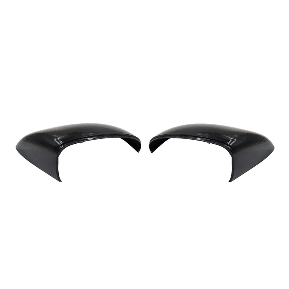 Black Car Side Rearview Rear View Mirror Cover Replace For VW Touareg II MK2 7P 2011-2018 Car Accessories