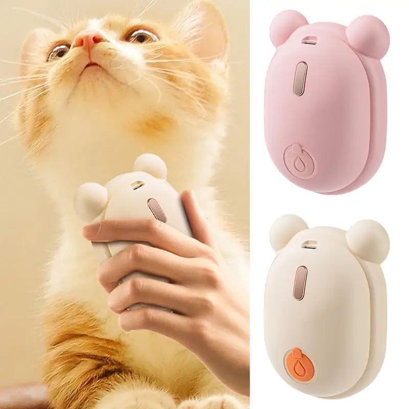 Cat Steamer Brush For Massage Double Combs USB Charging Shampoo Hair Brush Soothing Massage Rubber Comb Liquid Adding Port