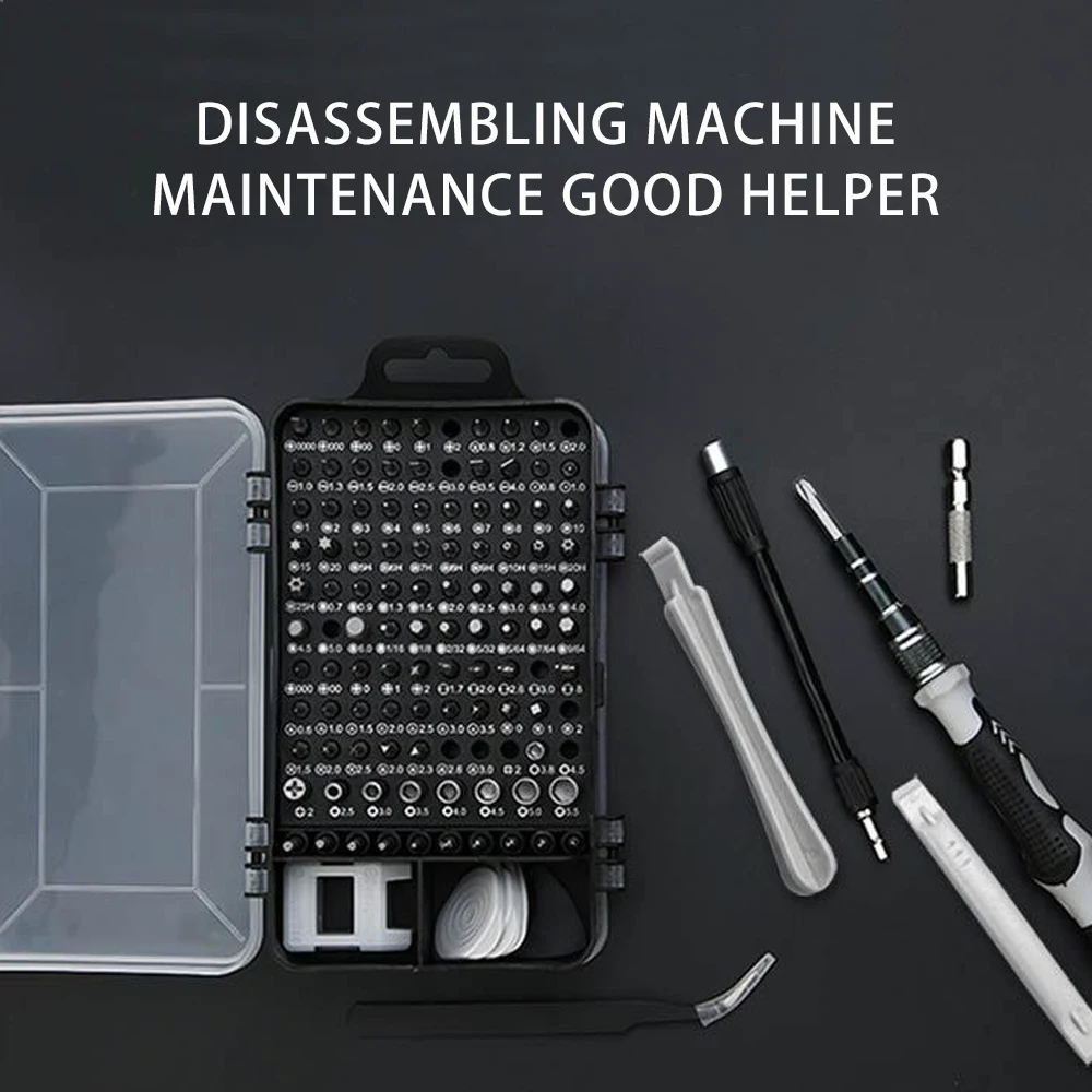 117 in 1 Computer Repair Kit Magnetic Laptop Screwdriver Kit Precision Screwdriver Set Small Impact Screw Driver Set with Case