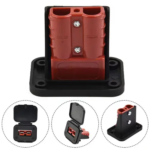 Imagen 2 del producto 2 uds 50A/120A/175A conectores de Cable enchufe para conector de clavija Anderson soporte de montaje empotrado cubierta de Panel para caravana Camper