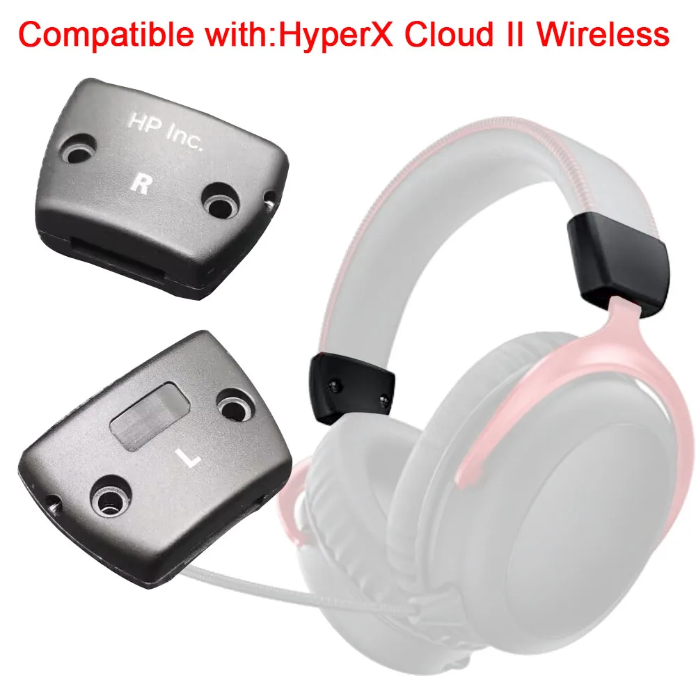 Bloqueo de hebilla de diadema para HyperX Cloud II, repuesto inalámbrico, conector de diadema, cubierta de Clip de bisagra, pieza de reparación de bisagra