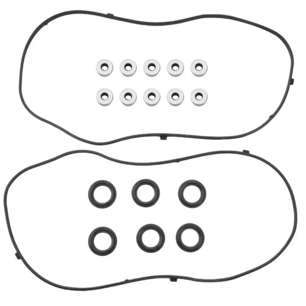 

Уплотнение двигателя V6, прокладка крышки клапана, замена крышки клапана, черная прокладка крышки клапана для Honda, в комплект входят номера деталей