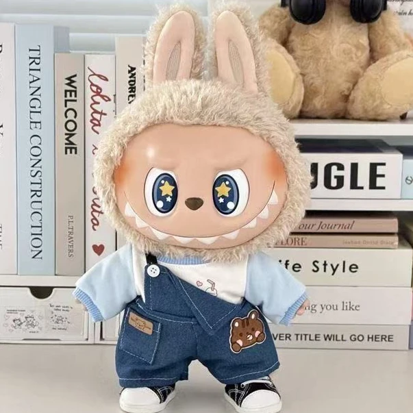 

38 см LabubuCute кукольная одежда праздничная одежда для куклы V2 V1 кавайная одежда разные стили комбинезоны детские игрушки подарки для Labubu