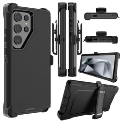 3IN1 Amror Otter Case for Samsung Galaxy S25 Ultra S24 S23 S22 S21 S20 Plus Note 20 10 9 Heavy Duty Shockproof Armor +Belt Clip