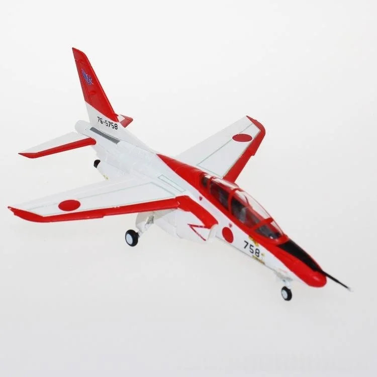 Scale Plane Models 1:100 T-4 Red Dolphin Aerobatic Team Alloy Aircraft Model Finished Collectible Ornament Displays