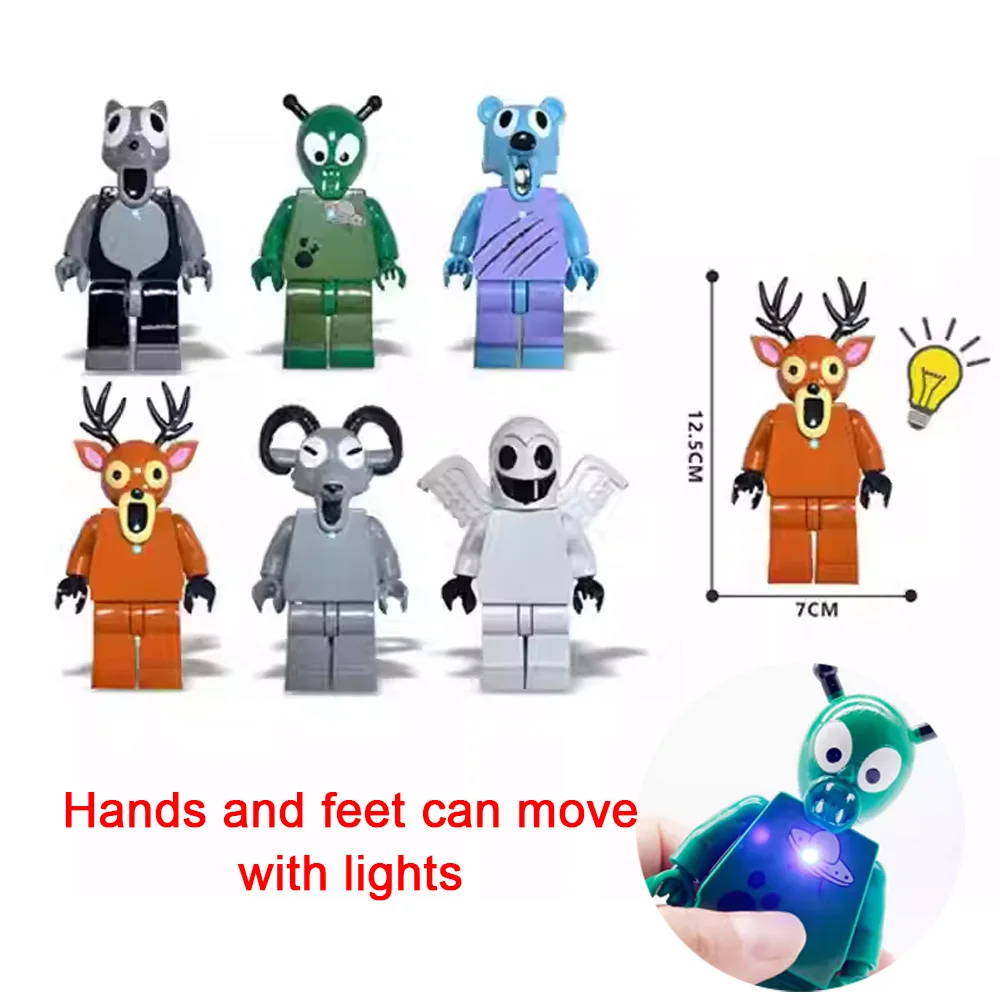 6 estilos novos 99 noites na floresta veados brinquedo móvel iluminando veado brinquedo fãs presentes de aniversário brinquedos para crianças presente de natal