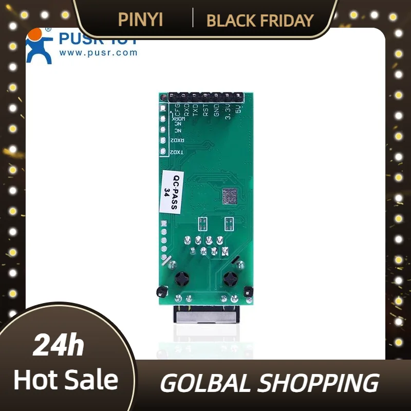 Genuine (Price for 4 Piece)PUSR Serial to RJ45 Module UART TTL to Ethernet TCPIP Converter Support DHCP and DNS USR-TCP232-T2