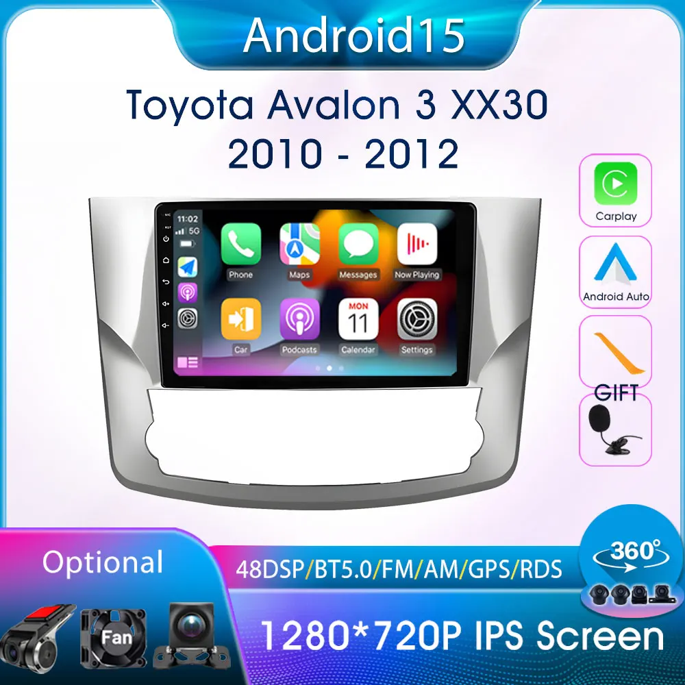 

Car Multimedia Player BT GPS WIFI 4G For Toyota Avalon 3 XX30 2010 - 2012 Car Radio Carplay Android Auto Car Intelligent Systems