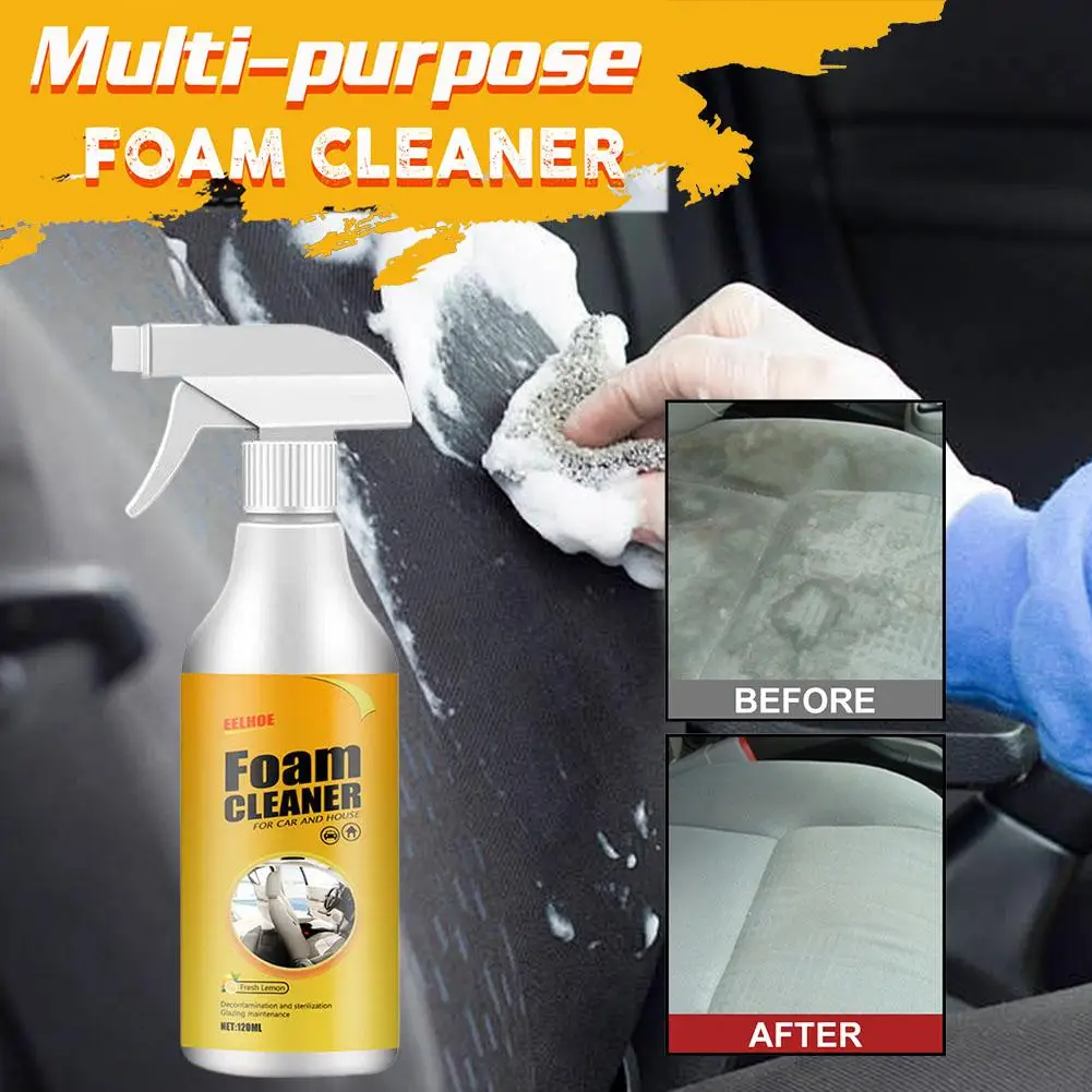 

Multifunctional Foam Cleaner Car Interior Stain Removal and Foam Leather Cleaner Cleaning Wash Car Seat Spray Maintenance F D7K1