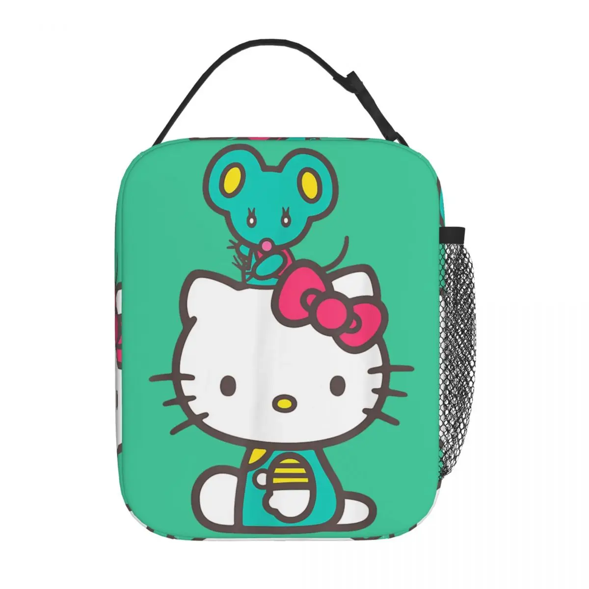 Hello Kitty-fiambrera térmica portátil para hombre y mujer, bolsa de almuerzo con aislamiento de la mejor tía, ideal para la Oficina y el aire libre