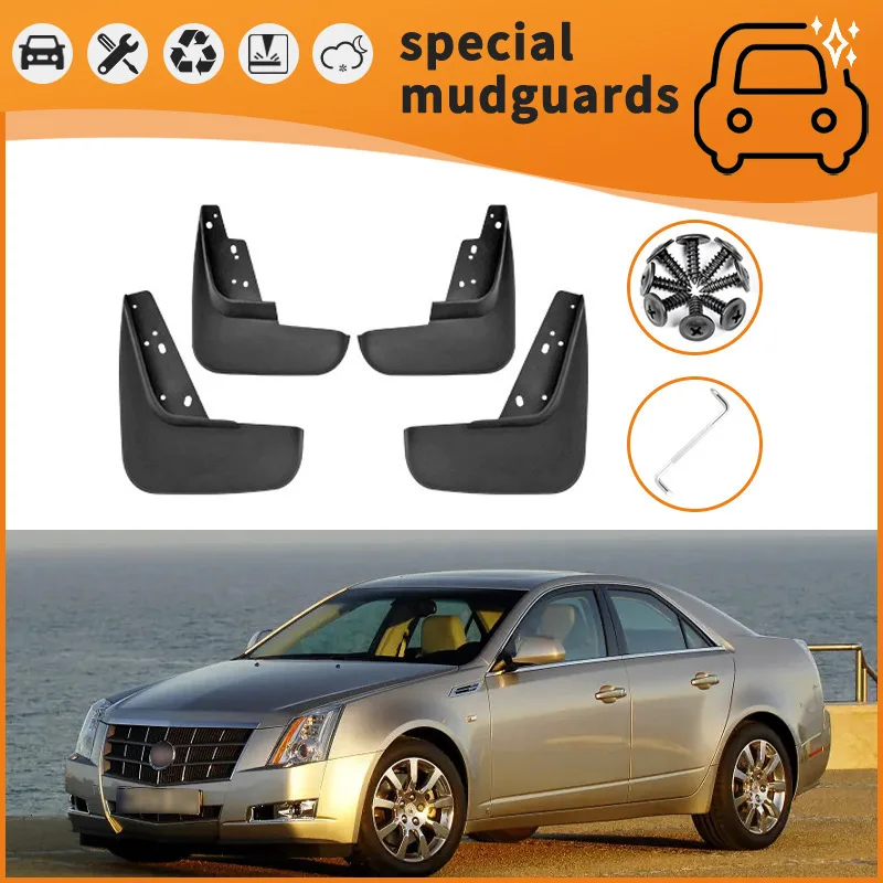 

For 07-19 Cadillac CTS models Mudguards Fender Mudflaps Front Rear Flares Splash Guards Cover Car Accessorie