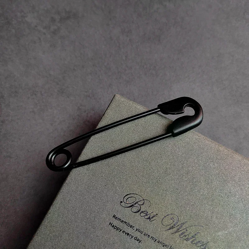 Fashion Dark Large Pins For Clothing Smooth Metal Safety Pins Jeans Dress Scarf Adjustable Pins - Detail 1