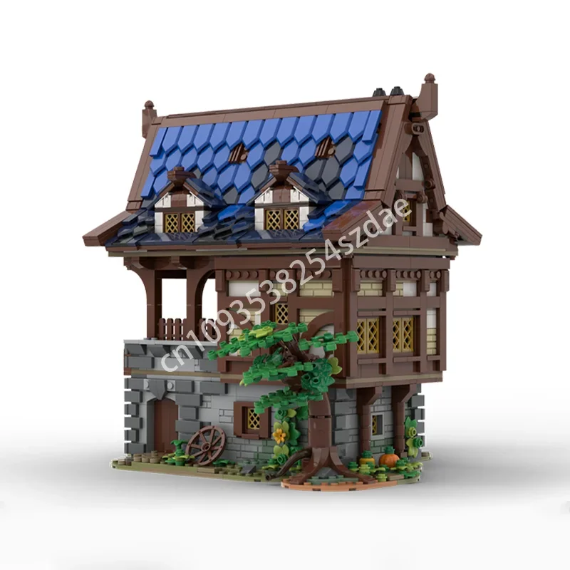 Moc NIEUWE 2407PCS Middeleeuwse Armour Architectuur Model Bouwstenen DIY Creatieve Montage Bricks Kids Vakantie Cadeau