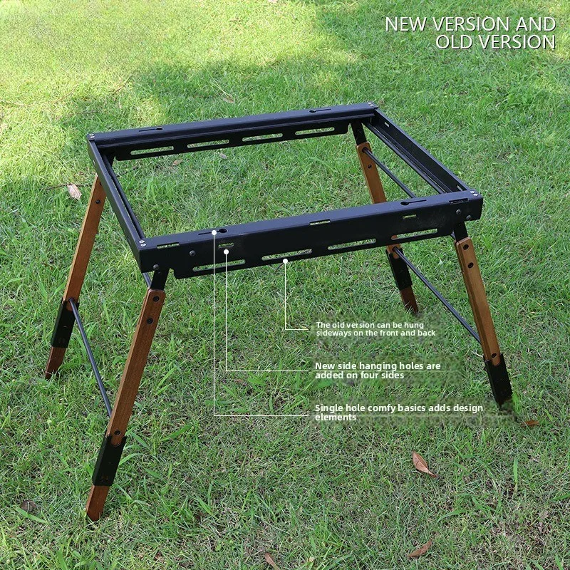 Tavolo da campeggio Igt Tavolo da 2 unità Tavolo IGT pieghevole da esterno Picnic tattico Pentole per barbecue Scrivania da campeggio leggera portatile per l'escursionismo