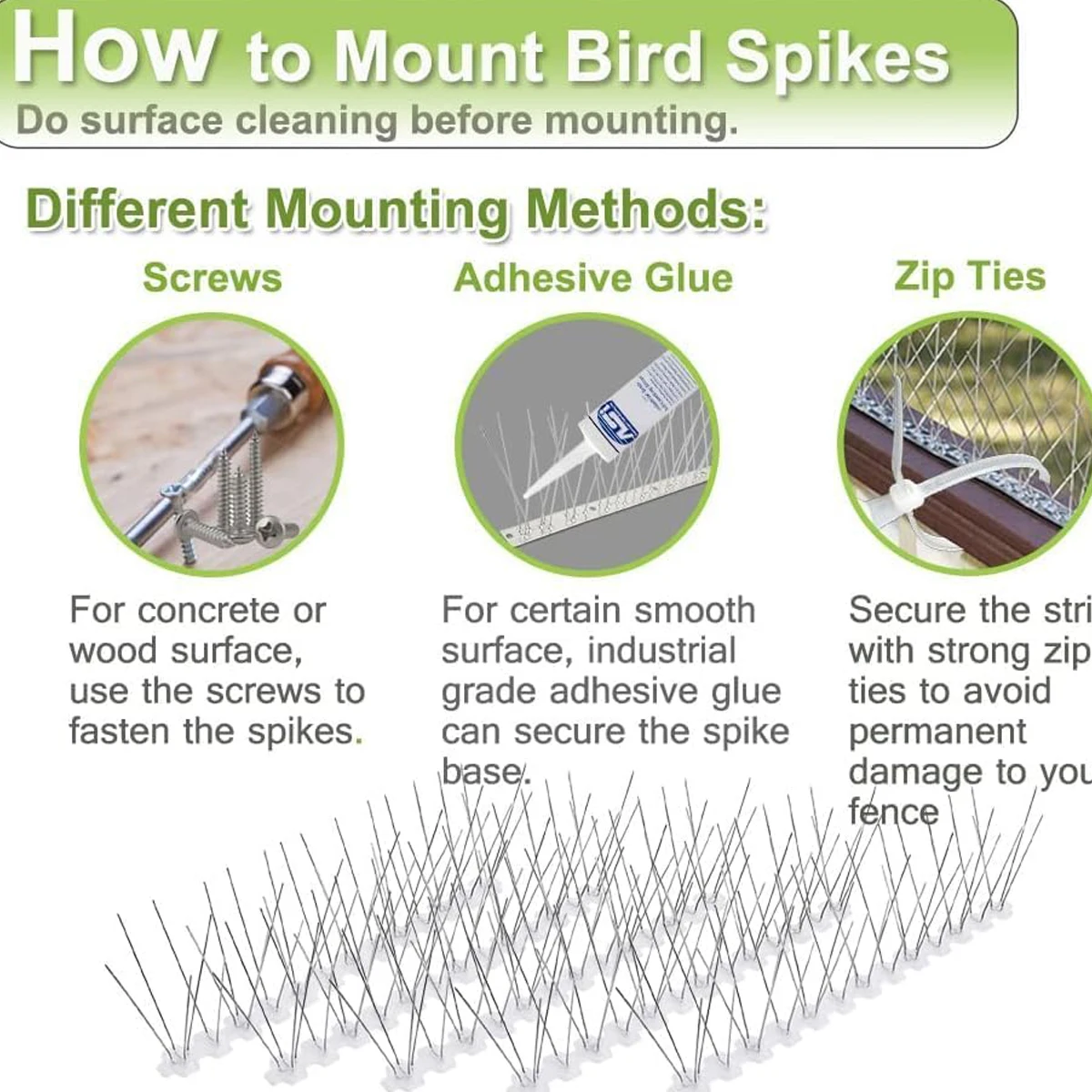 Bird Repellent Thorn Animal Anti-birds Outdoor Scare Dissuasore Scaring Devices Topos Repeller Pigeons Goods