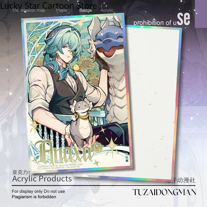 Nuevo Castorice Anaxa Khaslana Herta Honkai: Star Rail doble Flash Color papel Cosplay juego Anime regalo de cumpleaños Halloween