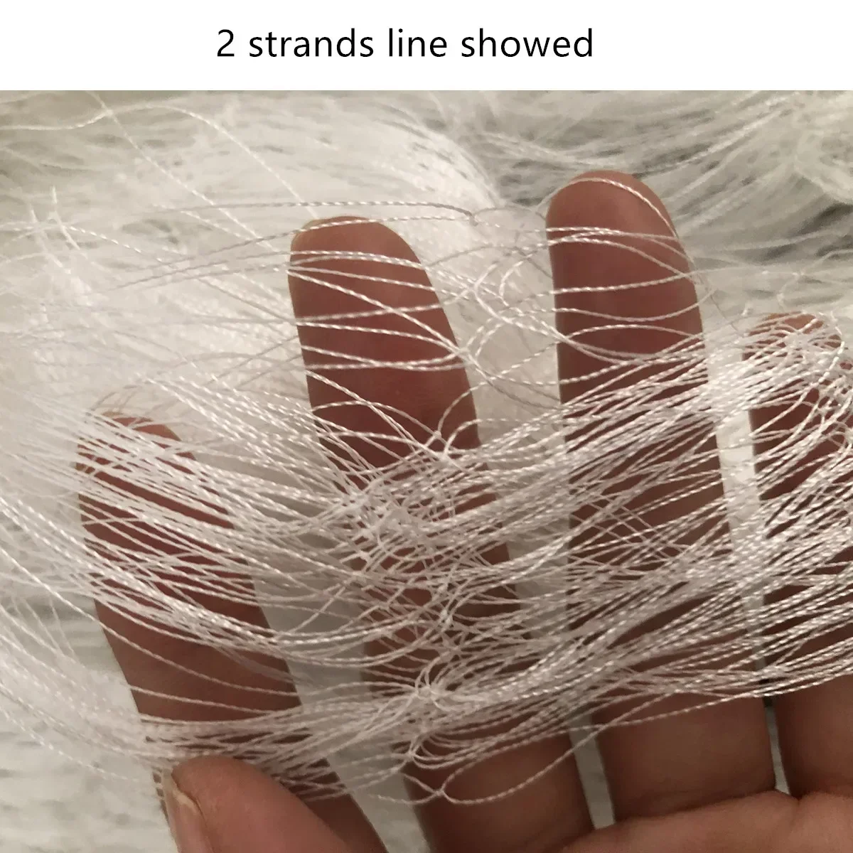 Semi Finished Product Fishing Net 2strand Multifilament Nylon Line Network Rede De Pesca Fishing Trap Fishnet,Mesh 25mm-70mm