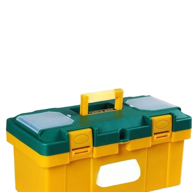

Hardware toolbox, household multi-functional storage box, stainless steel box with small lock.