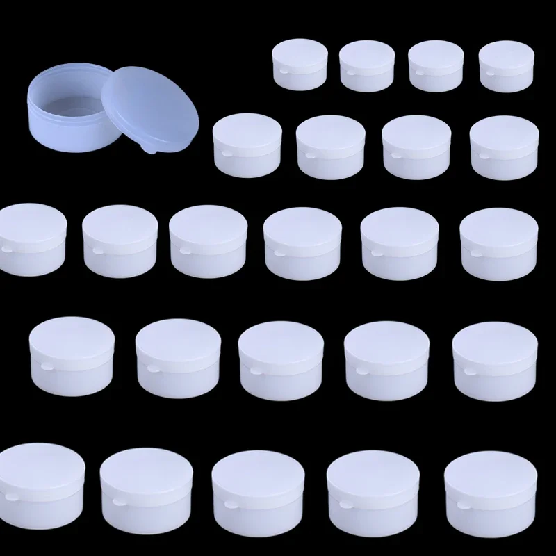 

30 шт. контейнеров для образцов, 5-100 г, пустые пластиковые косметические дорожные баночки для теней для век, пудры для ногтей, украшений, бальзама для губ, крема, лосьона