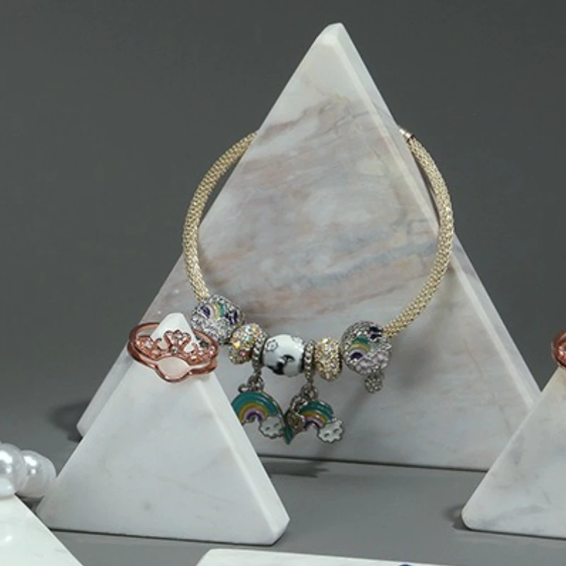 الرخام مجوهرات عرض موقف الأزياء القرط حلقة عرض مكافحة اطلاق النار قلادة يعرض الرف المرأة سوار يعرض الرف