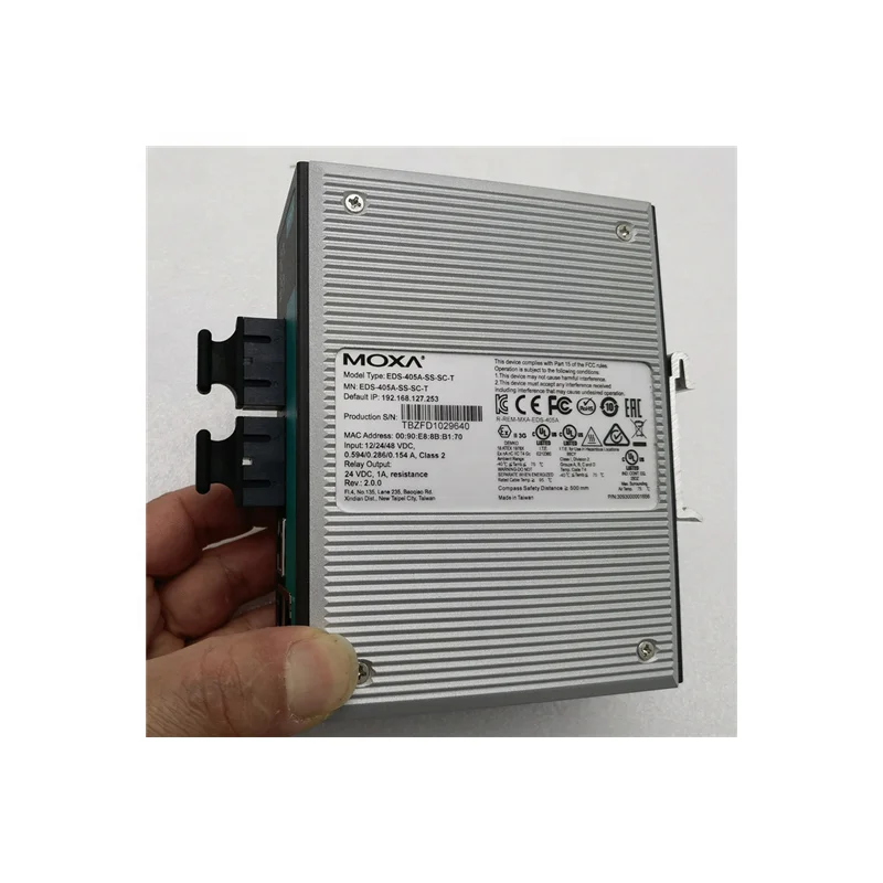 MOXA  EDS-405A  Entry-level managed Ethernet switch with 5 10/100BaseT(X) ports