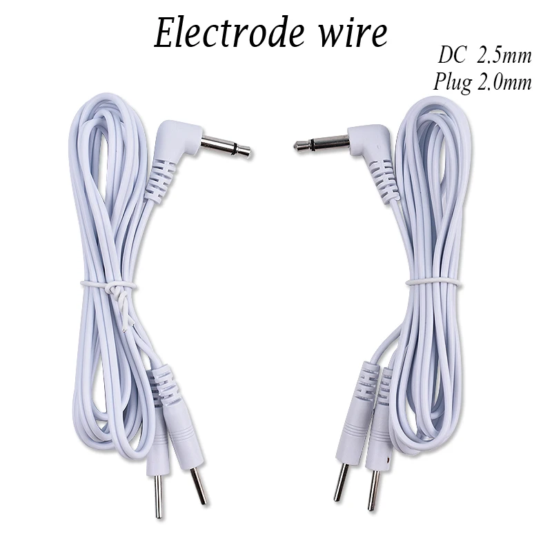 Câbles d'électrodes DC 2,5 mm – Accessoire de remplacement professionnel pour stimulateur musculaire TENS – Câble de rechange durable