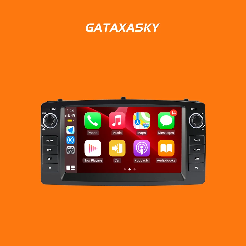 GATAXASKY Android 10 Car Multimedia Stereo Player Radio Video Carplay For Toyota Corolla Altis E120 2000-2006 F3 2003-2020 GPS 