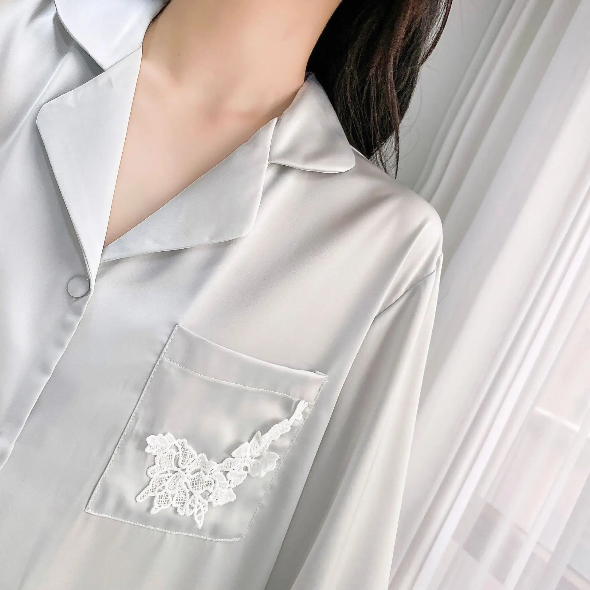 

Lace Pajamas Set Women Sexy Strap&Shorts 2PCS Backless Sleep Suit Pyjamas Ice Silk Homewear Summer Sleepwear Nightsuits Lingerie