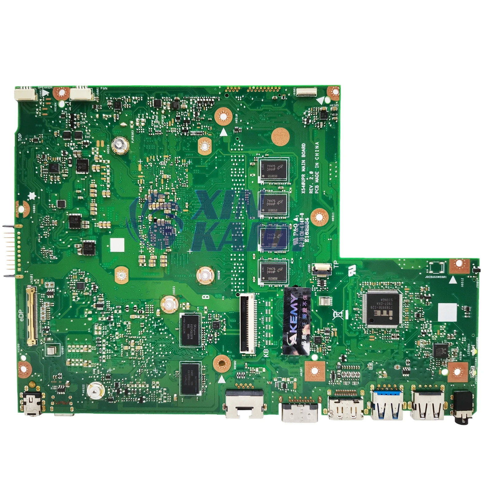 Imagem -03 - Placa-mãe Portátil para Asus Vivobook Teste 100 X540up R540u X540u F540u X540upr Mainboard 4g 8g Ram i3 i5 I77th °