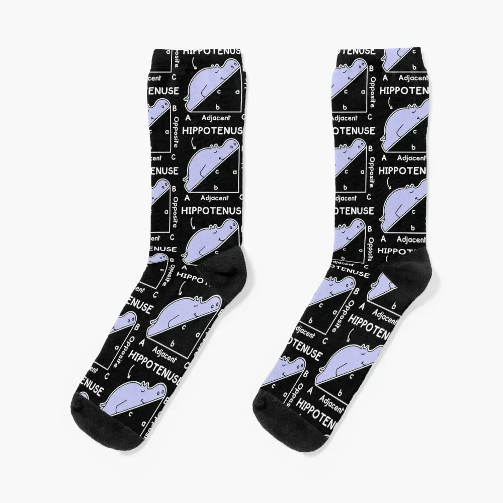 

Hypotenuse Math Pun, Hippotenuse Socks soccer anti-slip Stockings colored Men Socks Women's