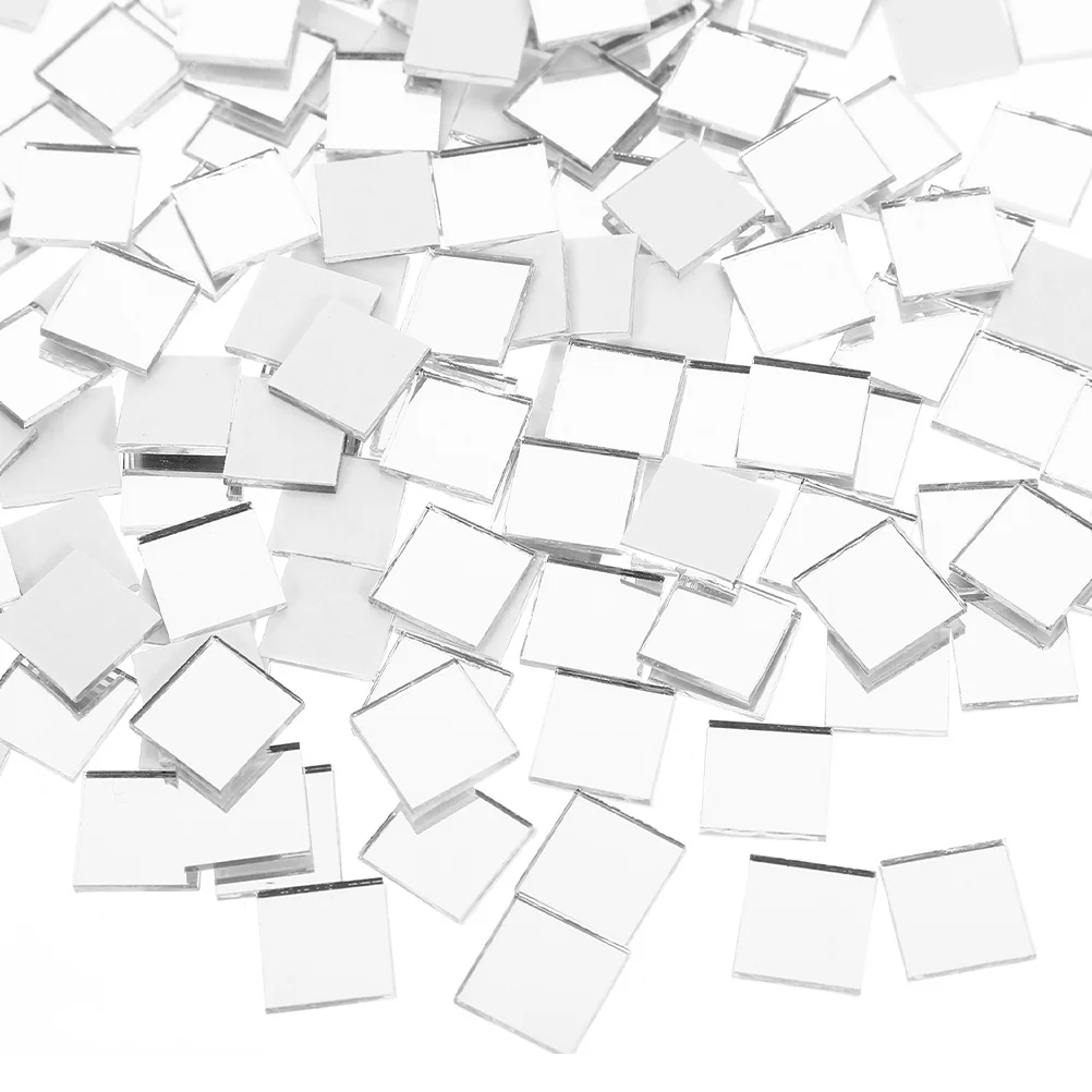 200 قطعة مرآة ذاتية اللصق بلاط الموزاييك الزجاج الحرفية ديكور المنزل سهلة التركيب عاكسة لامعة بلاط المطبخ الحمام DIY بها بنفسك