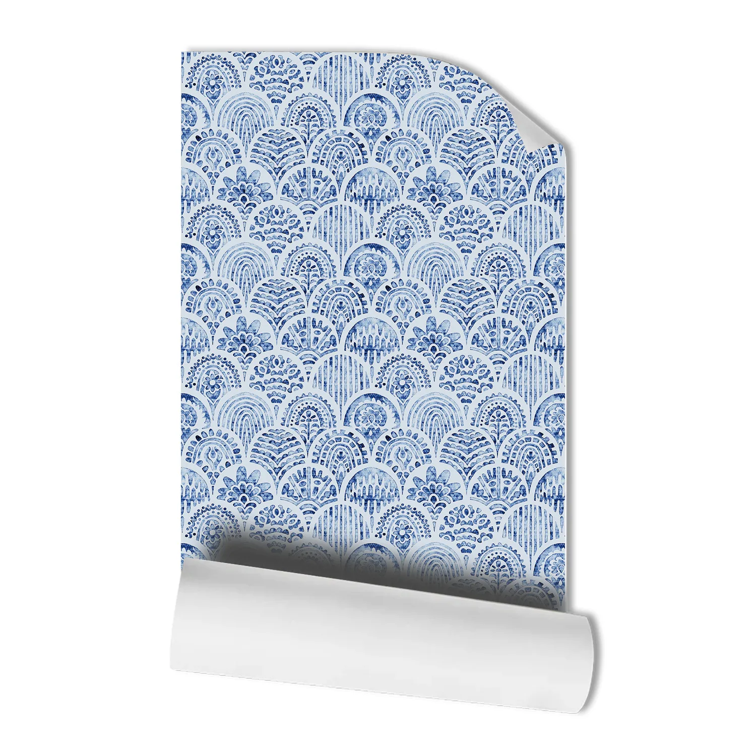 

Blue Trellis Wallpaper Peel and Stick Contact Paper Self Adhesive Removable Wall Paper for Livingroom Cabinet Drawer Liner Decor