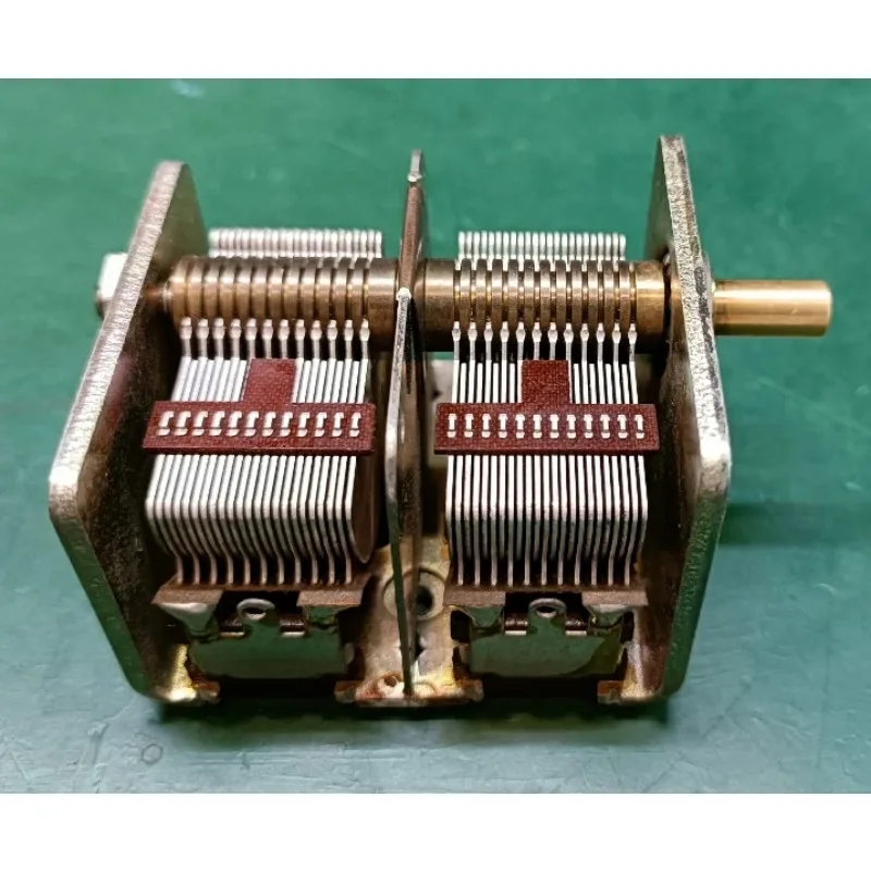 Air Medium Dual Variable Capacitor CB-2-365 Mineral Radio Tuning Component Electronic DIY Repair Replacement Parts