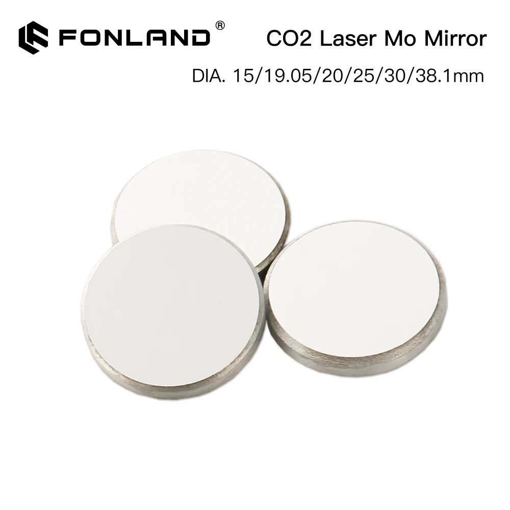 3pcs Laser machine Mo Si Copper Mirror Lenses Diameter 19.05/20/25/30/38.1mm Thickness 3mm for CO2 Cutting Engraving Engraver