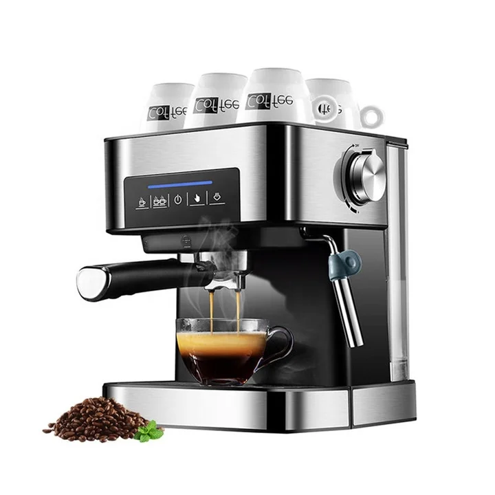 PA-6863 High-End Commercial Home Use Portable Automatic Espresso Coffee Machine Stainless Steel Housing Hotel Grade